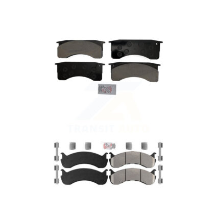 Front Rear Semi-Metallic Disc Brake Pads Kit For Blue Bird International IC Corporation KNF-101579