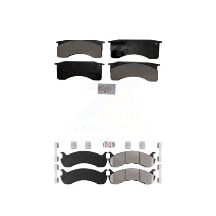 Front Rear Semi-Metallic Disc Brake Pads Kit For Blue Bird International IC Corporation KNF-101580