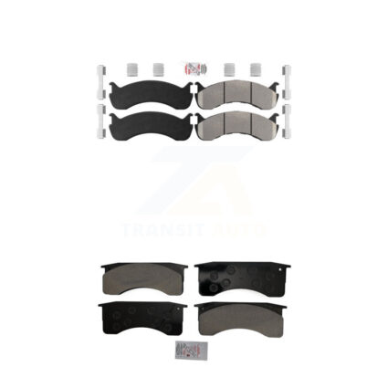 Front Rear Semi-Metallic Disc Brake Pads Kit For Blue Bird International IC Corporation KNF-101583