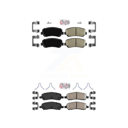 Front Rear Ceramic Disc Brake Pads Kit For 2013-2016 Dodge Dart KNF-101593