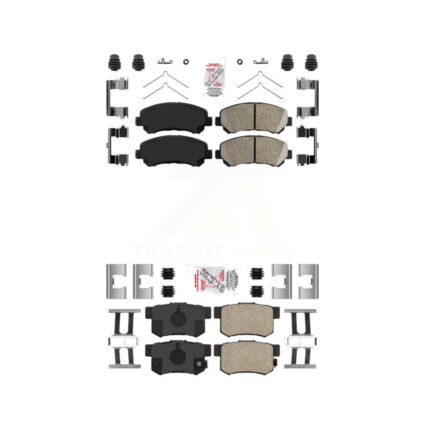 Front Rear Ceramic Disc Brake Pads Kit For 2010-2013 Suzuki Kizashi KNF-101602