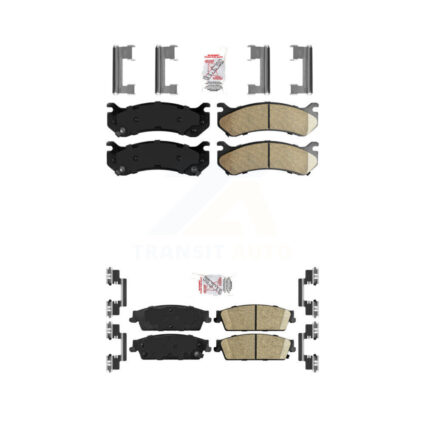Front Rear Ceramic Disc Brake Pads Kit For 2007 Chevrolet Silverado 1500 rear brakes KNF-101619