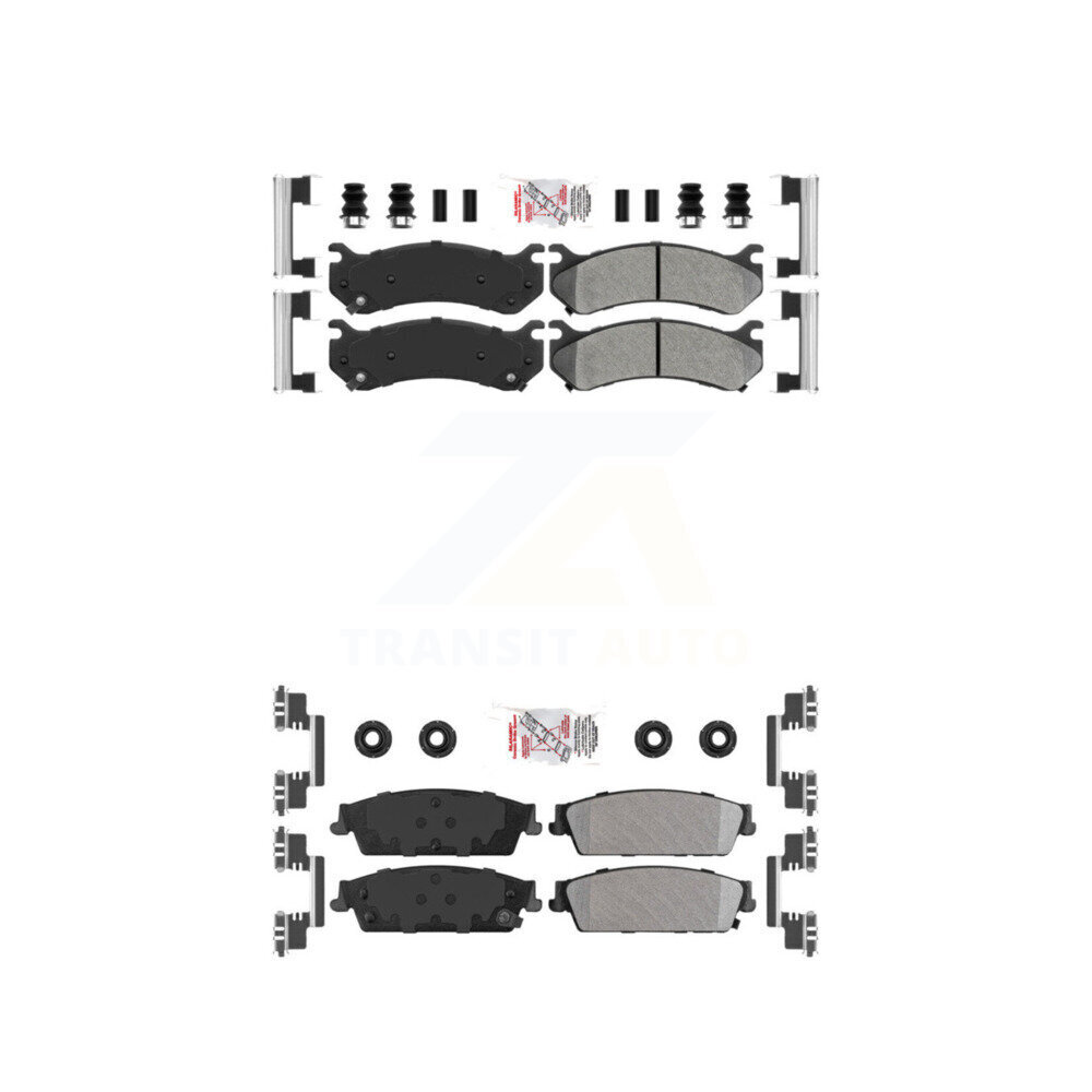 Front Rear Semi-Metallic Disc Brake Pads Kit For Chevrolet Silverado 1500 KNF-101620