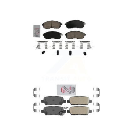 Front Rear Ceramic Disc Brake Pads Kit For Nissan Sentra Altima 350Z INFINITI G35 KNF-101622