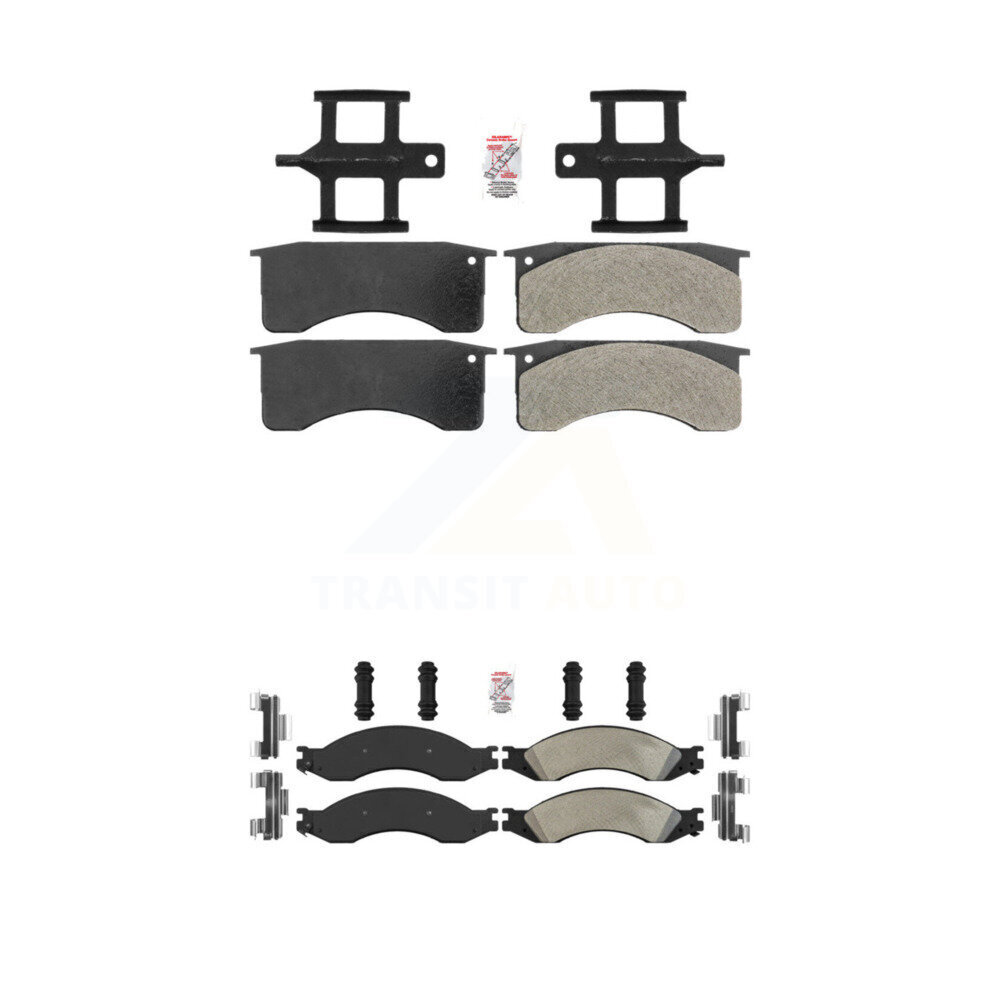 Front Rear Semi-Metallic Disc Brake Pads Kit For GMC Chevrolet C4500 Kodiak Topkick C5500 KNF-101638