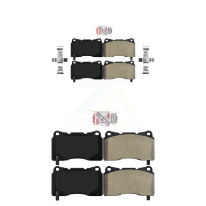 Front Rear Semi-Metallic Disc Brake Pads Kit For 2005-2006 Ford GT KNF-101669
