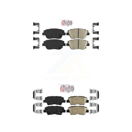 Front Rear Ceramic Disc Brake Pads Kit For 2016 Kia Optima With Manual Parking KNF-101677