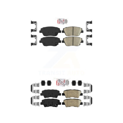 Front Rear Ceramic Disc Brake Pads Kit For 2016 Kia Optima With Manual Parking KNF-101678