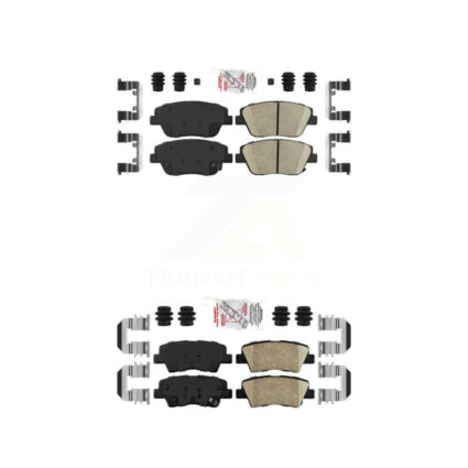Front Rear Ceramic Disc Brake Pads Kit For 2016 Kia Optima With Manual Parking KNF-101680