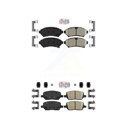 Front Rear Ceramic Disc Brake Pads Kit For 2005 Pontiac Montana FWD KNF-101683