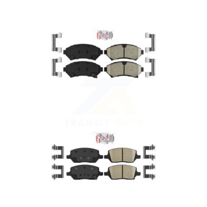 Front Rear Ceramic Disc Brake Pads Kit For 2005 Pontiac Montana FWD KNF-101684