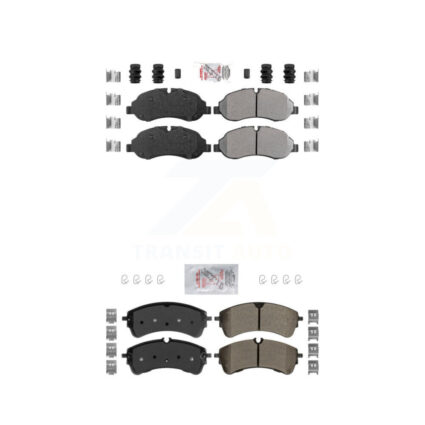 Front Rear Semi-Metallic Disc Brake Pads Kit For Ford Transit-250 Transit-150 Transit-350 KNF-101685
