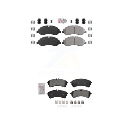 Front Rear Semi-Metallic Disc Brake Pads Kit For Ford Transit-250 Transit-150 Transit-350 KNF-101686
