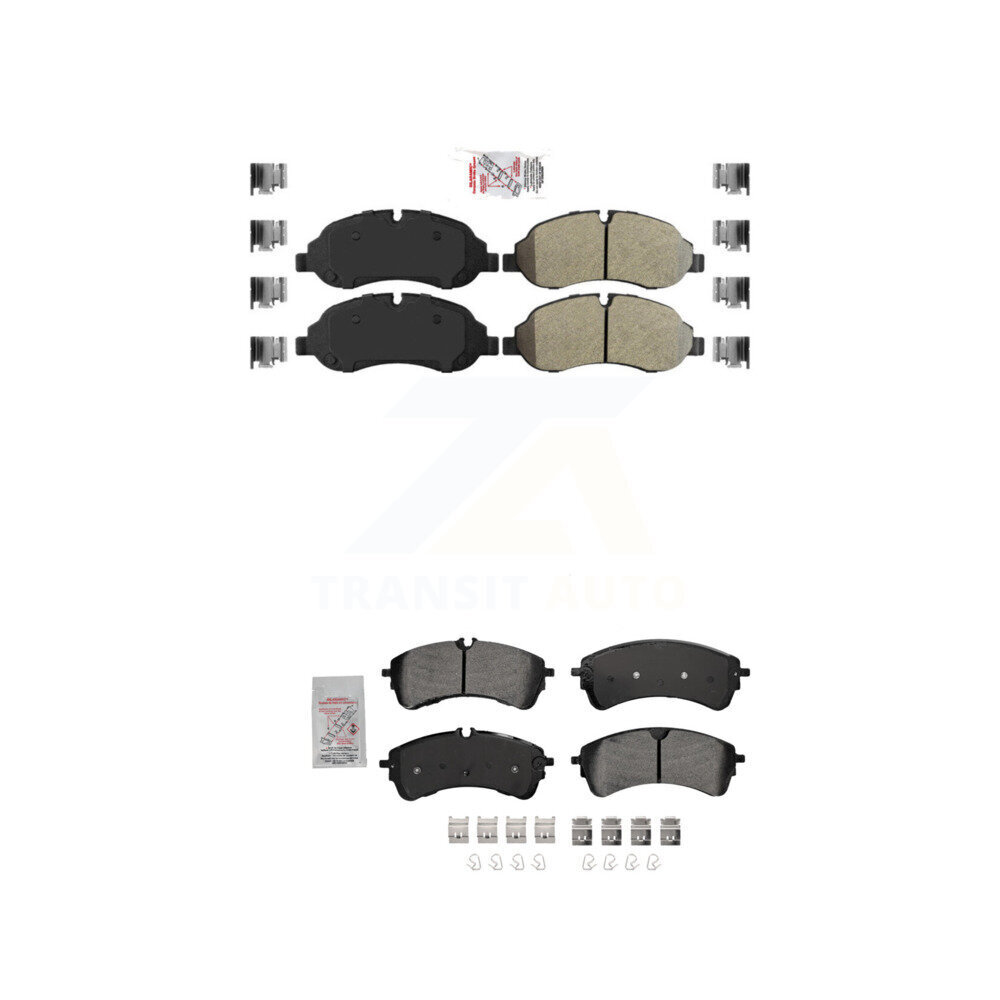 Front Rear Semi-Metallic Disc Brake Pads Kit For Ford Transit-250 Transit-150 Transit-350 KNF-101688