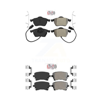 Front Rear Semi-Metallic Disc Brake Pads Kit For Audi RS6 With 312mm Diameter Rotor KNF-101692
