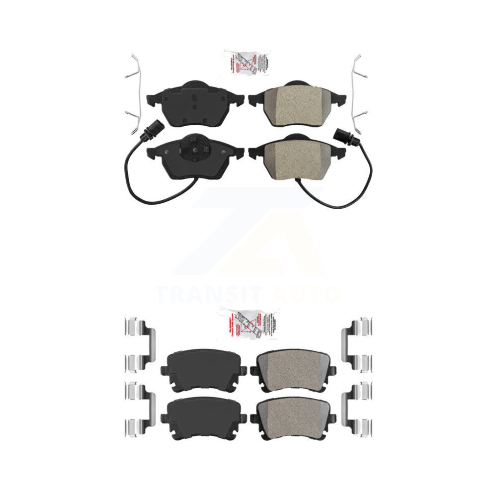 Front Rear Semi-Metallic Disc Brake Pads Kit For Audi RS6 With 312mm Diameter Rotor KNF-101692