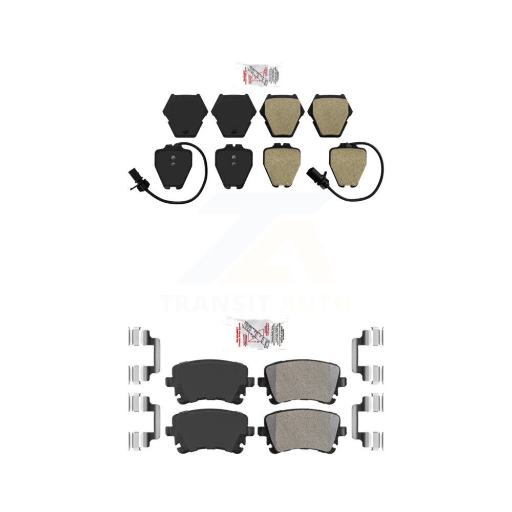 Front Rear Semi-Metallic Disc Brake Pads Kit For Audi RS6 KNF-101693