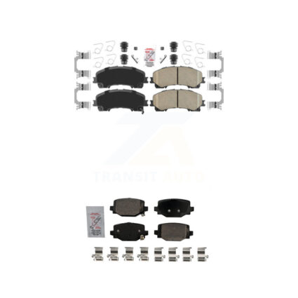 Front Rear Ceramic Disc Brake Pads Kit For INFINITI QX50 QX55 KNF-101694