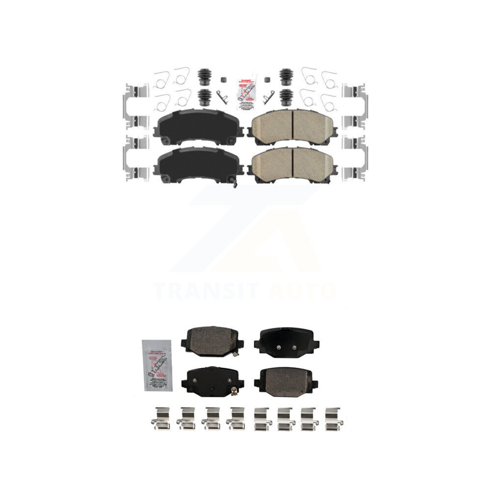 Front Rear Ceramic Disc Brake Pads Kit For INFINITI QX50 QX55 KNF-101694