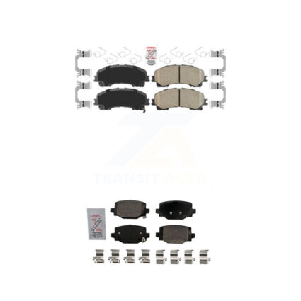 Front Rear Ceramic Disc Brake Pads Kit For INFINITI QX50 QX55 KNF-101695