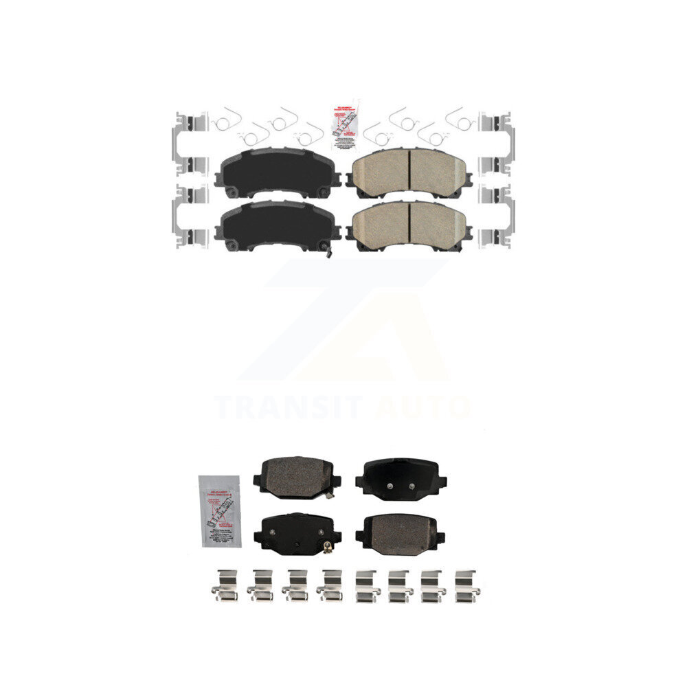 Front Rear Ceramic Disc Brake Pads Kit For INFINITI QX50 QX55 KNF-101695