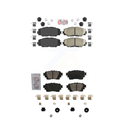 Front Rear Ceramic Disc Brake Pads Kit For 19 Toyota Corolla With Electric Parking KNF-101707