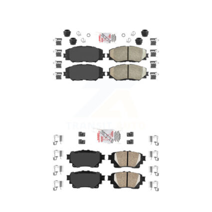 Front Rear Ceramic Disc Brake Pads Kit For 19 Toyota Corolla With Electric Parking KNF-101708
