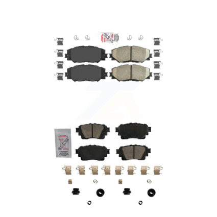 Front Rear Ceramic Disc Brake Pads Kit For 19 Toyota Corolla With Electric Parking KNF-101709