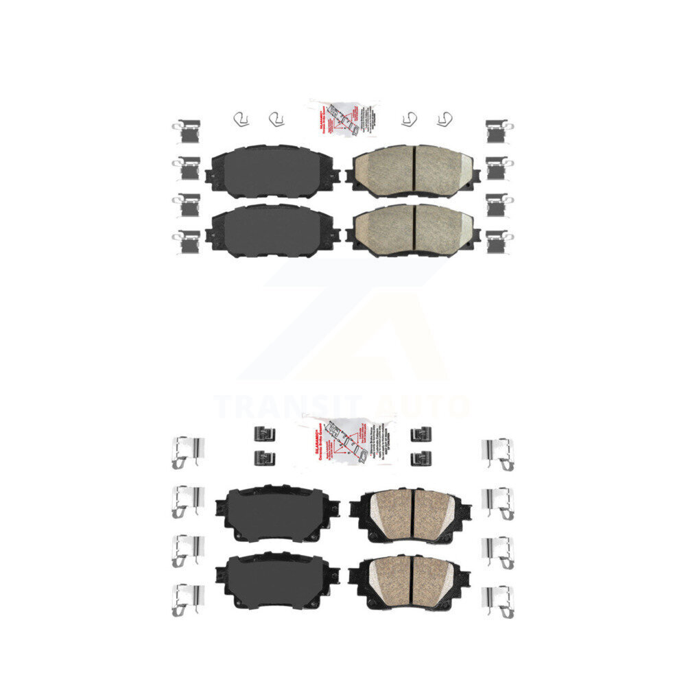 Front Rear Ceramic Disc Brake Pads Kit For 19 Toyota Corolla With Electric Parking KNF-101710