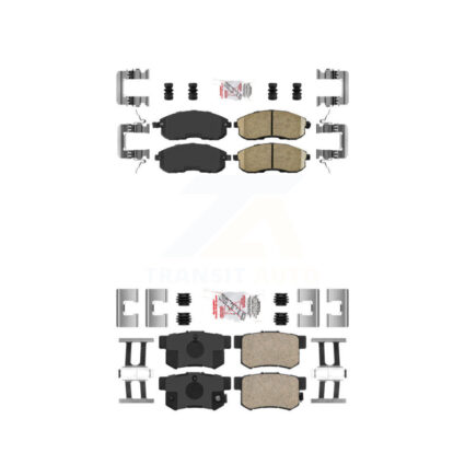 Front Rear Ceramic Disc Brake Pads Kit For Suzuki SX4 Crossover KNF-101724