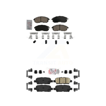 Front Rear Ceramic Disc Brake Pads Kit For 2013-2019 Nissan Sentra KNF-101731