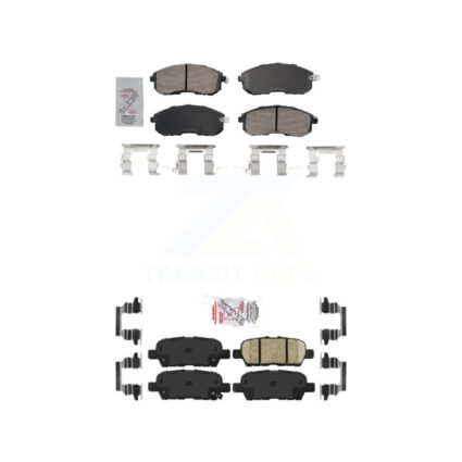 Front Rear Ceramic Disc Brake Pads Kit For 2013-2019 Nissan Sentra KNF-101732