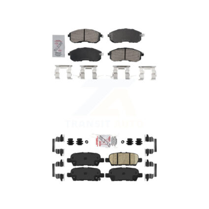 Front Rear Ceramic Disc Brake Pads Kit For 2013-2019 Nissan Sentra KNF-101733