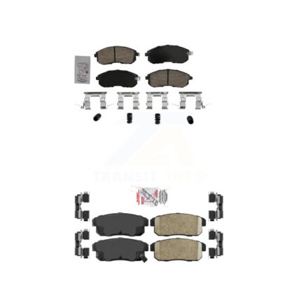 Front Rear Ceramic Disc Brake Pads Kit For 2002-2004 INFINITI I35 KNF-101734