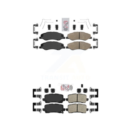 Front Rear Ceramic Disc Brake Pads Kit For 2021-2023 Honda Odyssey KNF-101737