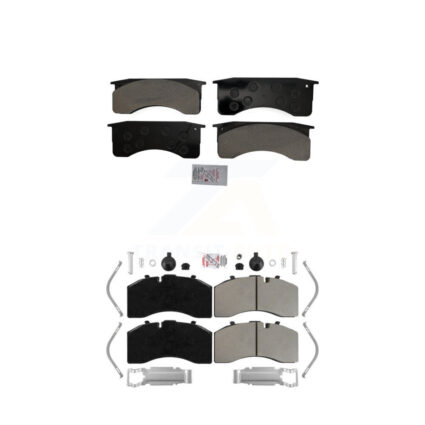Front Rear Semi-Metallic Disc Brake Pads Kit For Blue Bird Vision School Bus All American KNF-101742