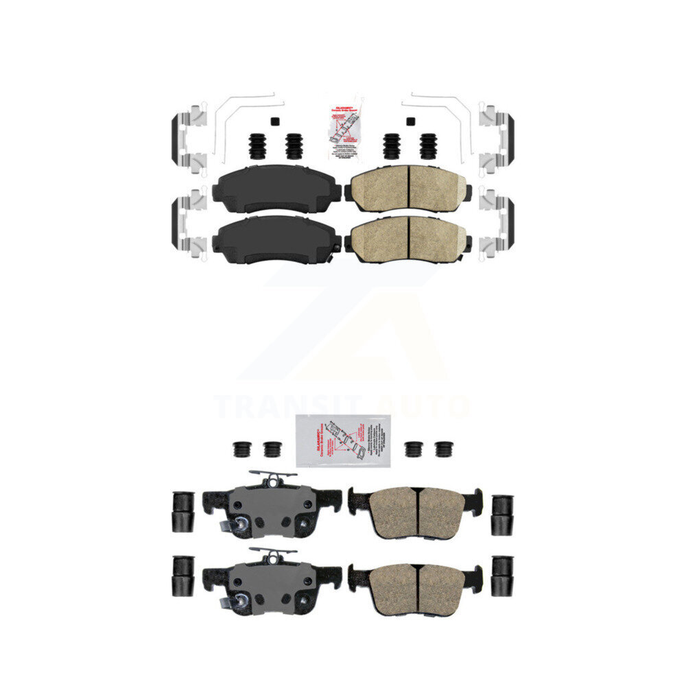 Front Rear Ceramic Disc Brake Pads Kit For Acura RDX TLX KNF-101747