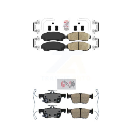 Front Rear Ceramic Disc Brake Pads Kit For Acura RDX TLX KNF-101748
