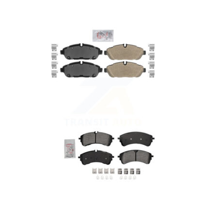 Front Rear Semi-Metallic Disc Brake Pads Kit For Ford Transit-250 Transit-150 Transit-350 KNF-101755