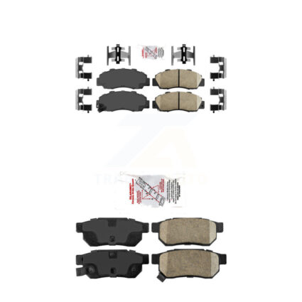 Front Rear Ceramic Disc Brake Pads Kit For 1992-1993 Acura Integra GS-R KNF-101759