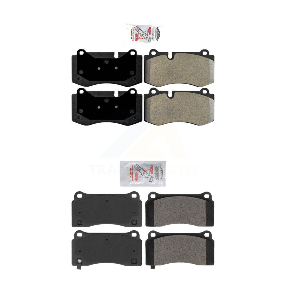 Front Rear Semi-Metallic Disc Brake Pads Kit For 2011-2014 Mercedes-Benz CL550 KNF-101760