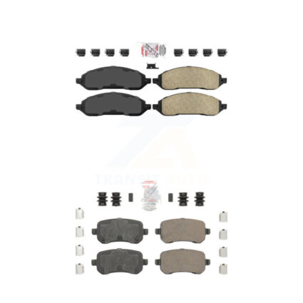 Front Rear Ceramic Disc Brake Pads Kit For 2004-2007 Ford Freestar Mercury Monterey KNF-101768