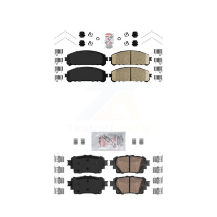 Front Rear Ceramic Disc Brake Pads Kit For Toyota Highlander Sienna RAV4 Prime Lexus KNF-101780