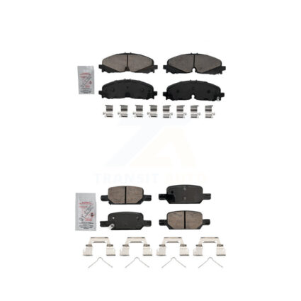 Front Rear Ceramic Disc Brake Pads Kit For 2021-2022 Chevrolet Colorado GMC Canyon KNF-101785