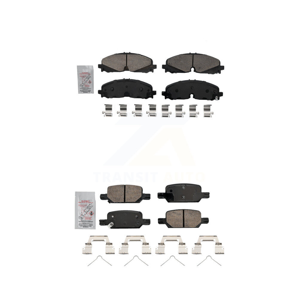 Front Rear Ceramic Disc Brake Pads Kit For 2021-2022 Chevrolet Colorado GMC Canyon KNF-101785