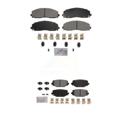 Front Rear Semi-Metallic Disc Brake Pads Kit For Dodge Grand Caravan Journey Chrysler & KNF-101788