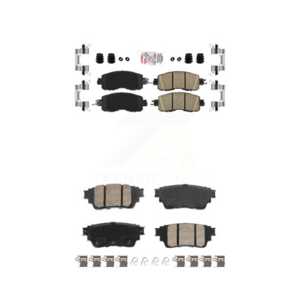 Front Rear Ceramic Disc Brake Pads Kit For Nissan Altima KNF-101802