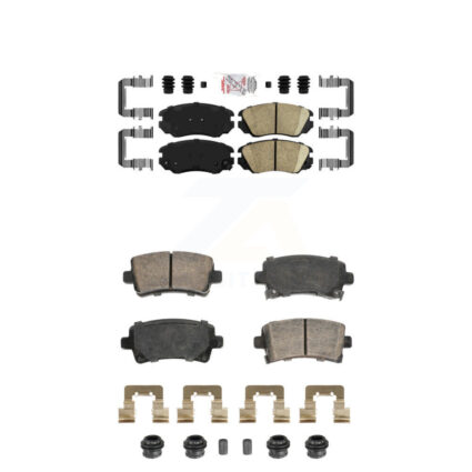 Front Rear Ceramic Disc Brake Pads Kit For Buick Chevrolet Malibu LaCrosse Regal Saab 9-5 KNF-101814