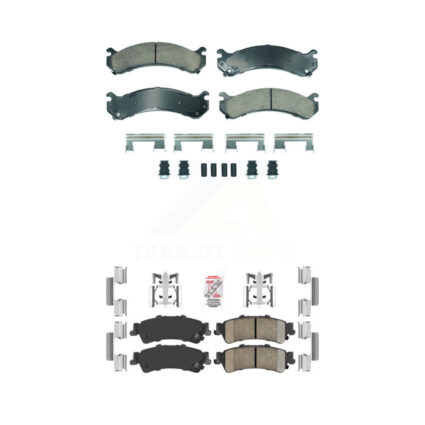Front Rear Ceramic Disc Brake Pads Kit For Cadillac DTS DeVille GMC Sierra 3500 KNF-101820