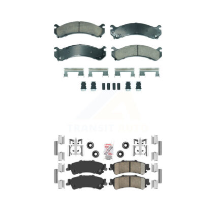 Front Rear Ceramic Disc Brake Pads Kit For Cadillac DTS DeVille GMC Sierra 3500 KNF-101822